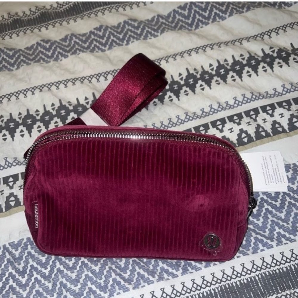 Lululemon Corduroy Belt Bag in Deep Luxe and Silver - Picture 2 of 2